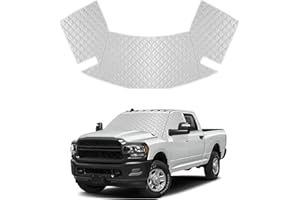 Pigenius Windshield Snow Cover for 2019-2024 Ram 2500 3500 Crew Cab. Provides Snow Ice Protection for Front and Side Windows