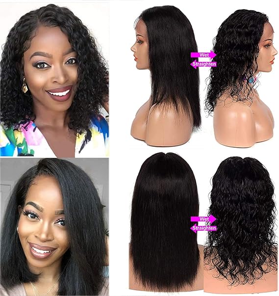 Wet and Wavy Lace Front Wigs Human Hair Wigs for Black Women Pre