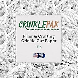 CrinklePak 1LB USA Made White Crinkle Paper Filler