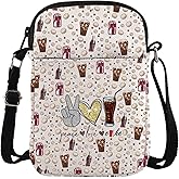 TSOTMO Drinks Merch Drinkings Soda Gift Addict Crossbody Bag for Drinks Lovers Soda Lovers (Peace CO cross)