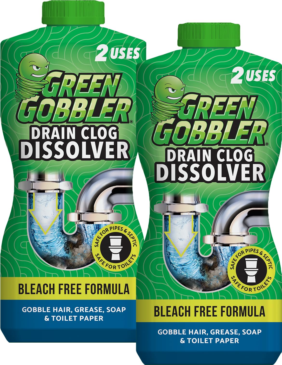 Green Gobbler Drain Clog Dissolver | Powerful