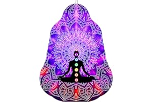 DJUAN Meditations Wind Spinners-Reiki Gifts for Women Mom Grandma Wife Aunt,Hanging Wind Spinner Outdoor & Indoor Decorations,Zen Garden Decor for Christmas Birthday Valentine Ornament Gifts(Purple)