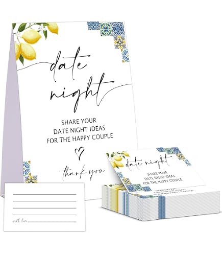 Blue Lemons Wedding Shoe Game Cards - Bridal Shower Party Game For 30 Guests - View #6