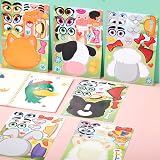 JOYIN 36 Pcs Make-a-Face Sticker Sheets Farm Animals Party Supplies view 8