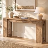 Tribesigns 70.9-Inch Console Table, Farmhouse Sofa Table Behind Couch, Narrow Entryway Table for Living Room, Hallway, Foyer, Light Brown