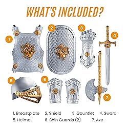 Dress Up America - Kids Knight Armor Costume Set