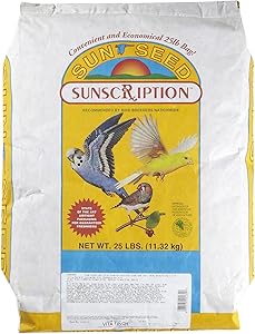 Sun Seed Company Bss40180 Vita Mix Daily Diets For Finch, 25-Pound