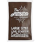 The Kombucha Company Large Kombucha SCOBY |16 Ounce Bottle of Strong Live Kombucha Starter Tea Cultures | Makes 1 Gallon…