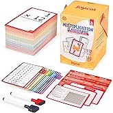 JoyCat 162 Multiplication Flash Cards - All Facts 1-12 Times Tables with Visual Aids Mastered & Review Sorting for Kids 3rd 4th 5th Grade or Homeschool Supplies
