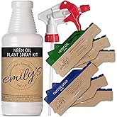 Emily's Naturals Neem Oil Spray for Plants | Kit Makes 48oz of Spray for Indoor & Outdoor Plants - Aceite De Neem para Plantas | Safe and Biodegradable