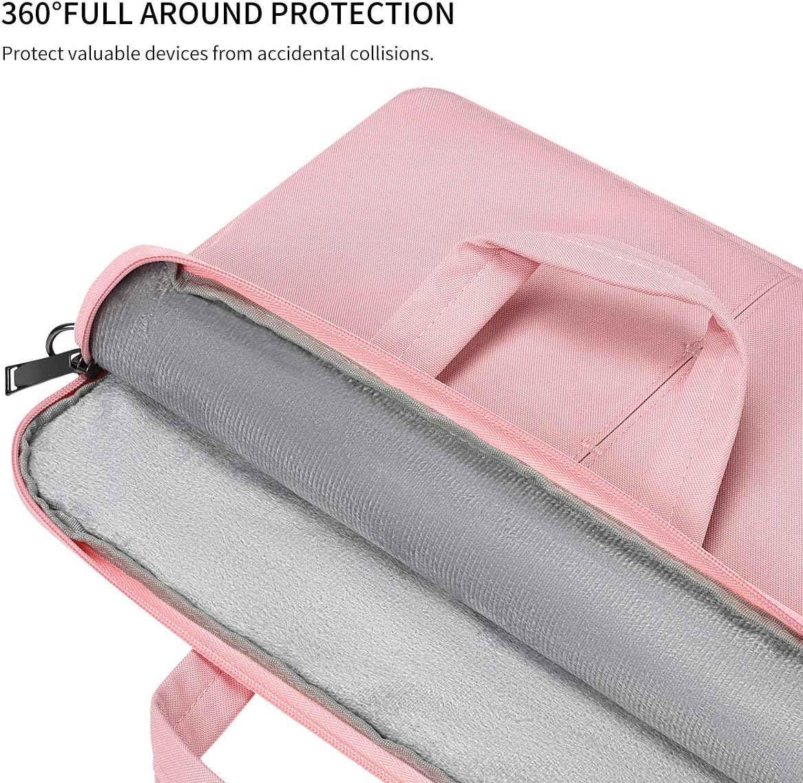 15.6 Inch Laptop Shoulder Messenger Bag for Lenovo Yoga 730 C940/ Lenovo IdeaPad 330 L340/ThinkPad 15.6, Dell Inspiron 15, Asus VivoBook, Acer HP Samsung Chromebook Sleeve Case(Pink): Electronics