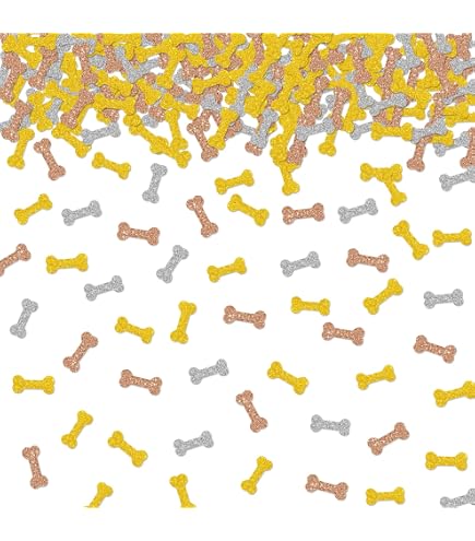 Gold Glitter Pfotenabdruck Konfetti – Hundepfoten-Motiv, 45 G, Für Babyparty, Hochzeit & Dschungel-Party-Deko