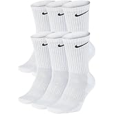 Nike unisex-adult Performance Cushion Crew Socks With Band (6 Pairs)