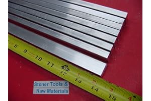 AONELAS 8 Pieces 3/8" X 3/4" ALUMINUM 6061 FLAT BAR 14" long T6511 .375" New Mill Stock