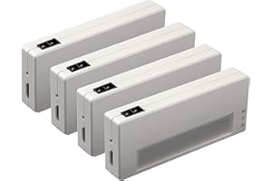 Luminus (4-Pack) Automatic Led Light for Drawer and Cabinet, Wireless Sensor Drawer Light with Long Lasting Rechargeable Batt