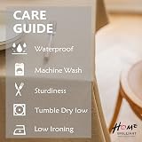 Home Brilliant Waterproof Table Cloth Rectangular 140x183cm Faux Linen view 4