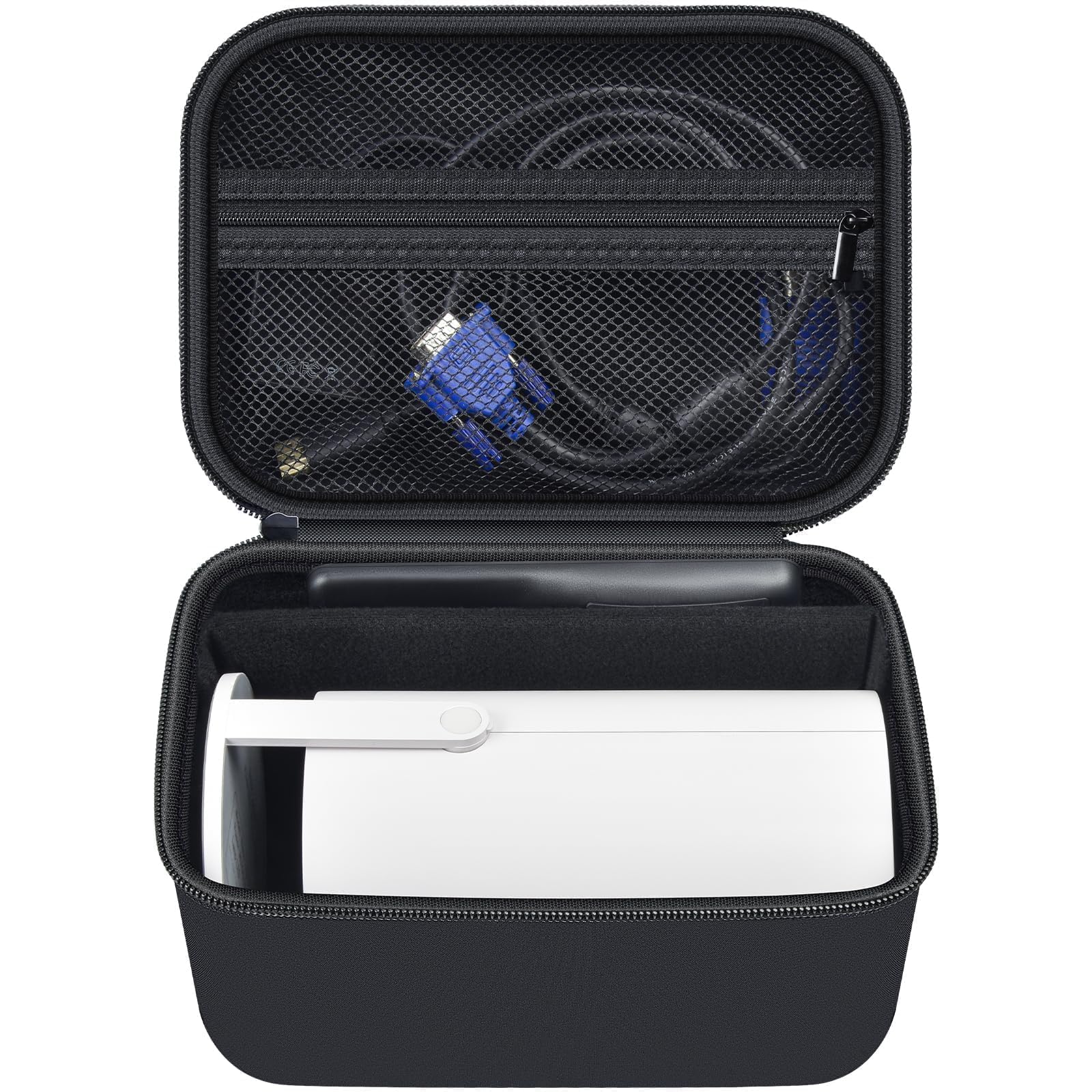 Grapsa Mini Projector Case Compatible with Magcubic HY300 Pro+ / HY300PRO for ENUOSUMA for Alwtniet Portable Projector 4K 1080P Support, Storage Holder Organizer for Accessories - Black (Bag Only)