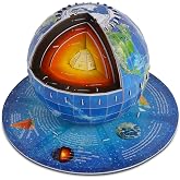 3D Puzzles for Kids Ages 8-10-12-14 Earth Globe DIY Geography Puzzle, Educational Learning Toys 3D Jigsaw World Globe Map Model Kit Teaching Aids Birthday for Boys Girls, 50 Pieces