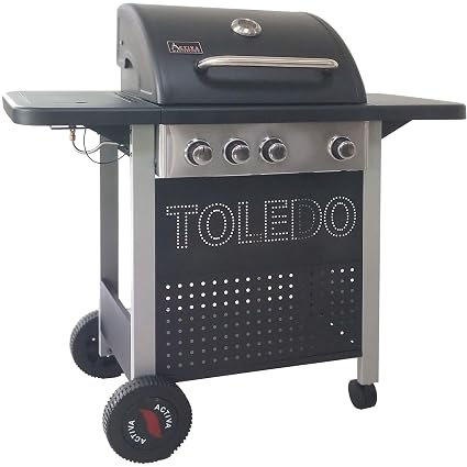 Activa Grill Grillwagen Gasgrillwagen Toledo 400 Schwarz 4