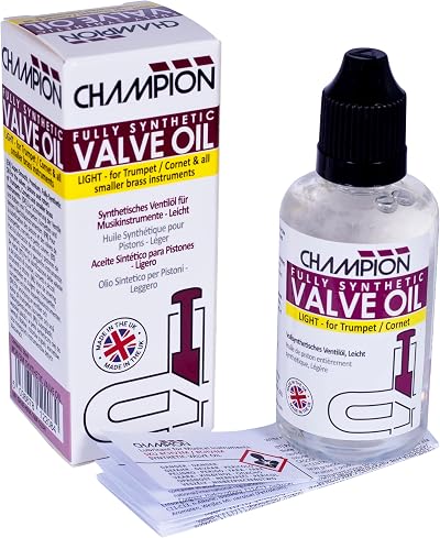 Champion Professional Light Synthetic Valve Oil for Trumpet Cornet Brass
