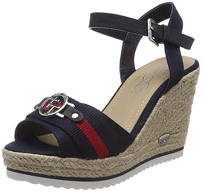 TOM TAILOR Damen 4890210 Riemchensandalen