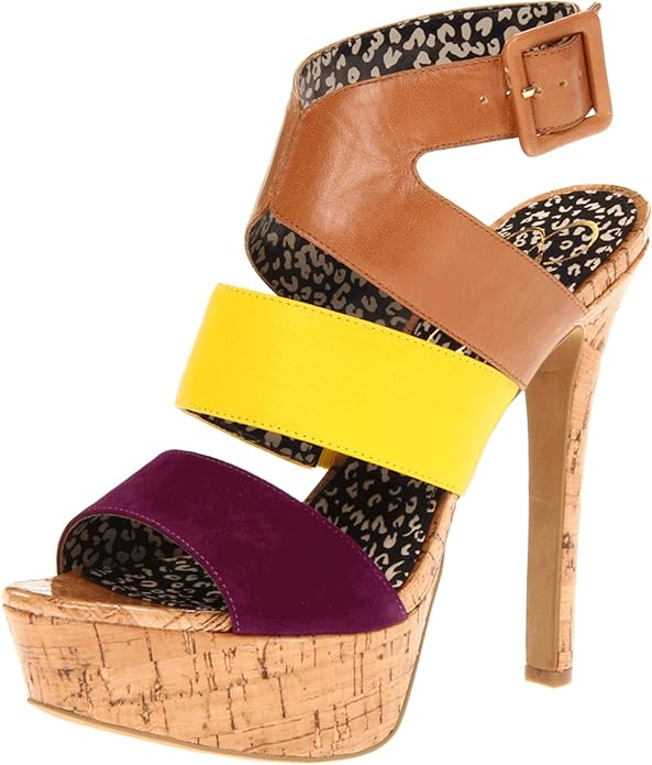 yellow platform sandals target