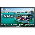 SYLVOX New 75” Outdoor Smart TV, Superior Waterproof Performance, Upgraded Matte Finish for Enhanced Anti-Glare Effect, Full Metal, with Dolby Atoms, 2000nits, Full Sun Pool Pro 2.0+ Series