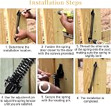 Weielt 14 Inch Gate Spring Closer Adjustable Self Closing for Wooden Gates Black view 4