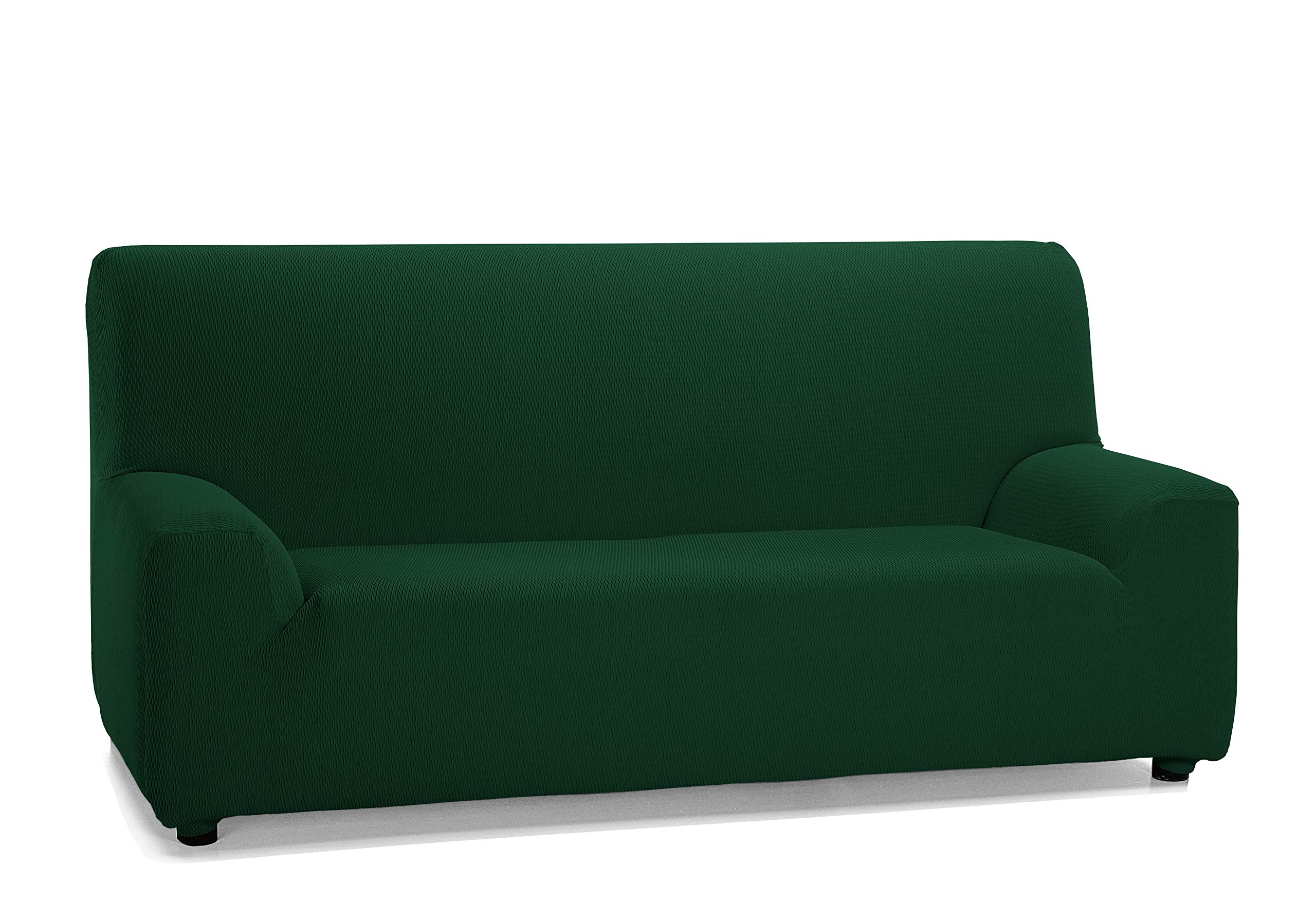 Martina Home - Elastic cover for 3-seater sofa, model TUNEZ, Color GREEN BOTTLE, Measure from 180 to 240 cm