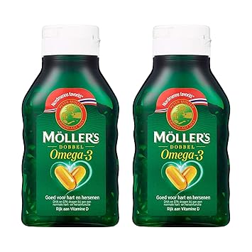 Möller's Omega-3 Double Fischöl Kapseln (112 Kapseln) - 2-Pack