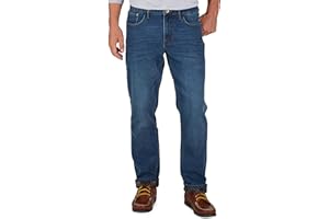 Weatherproof Vintage Fleece Lined Mens Jeans - Regular Fit Mens Fleece Lined Jeans - Men's Insulated Flannel Jeans Pants