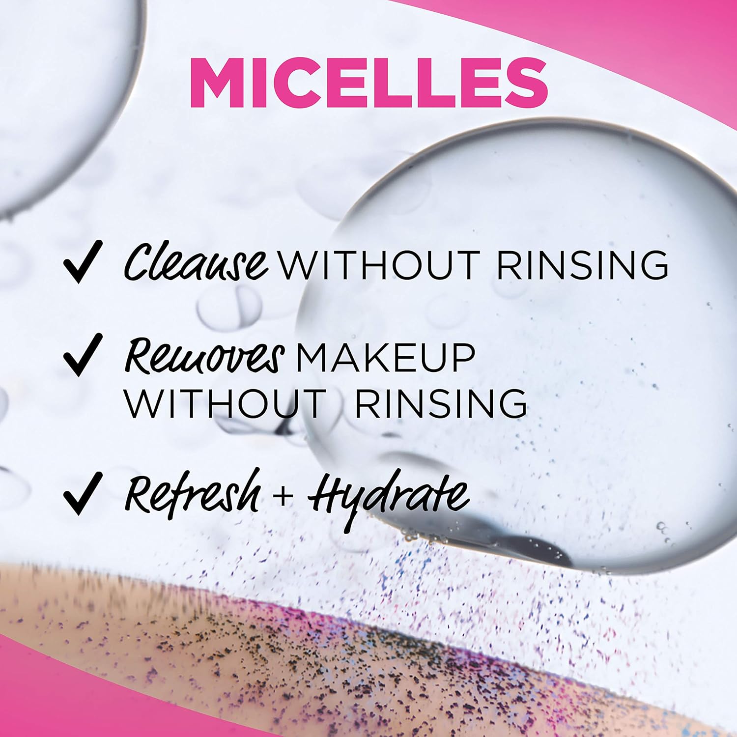 Makeup Remover Micellar Cleansing Wipes, Gentle for all Skin Types by Garnier SkinActive, 25 Count, 2 Pack: Beauty