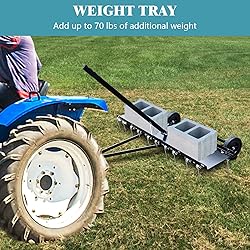 BouPower 40 inch Lawn Dethatcher,Pull Behind