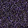 Miyuki Delica Seed Beads 11/0 Silver Lined Dark Purple DB609 7.2 Grams
