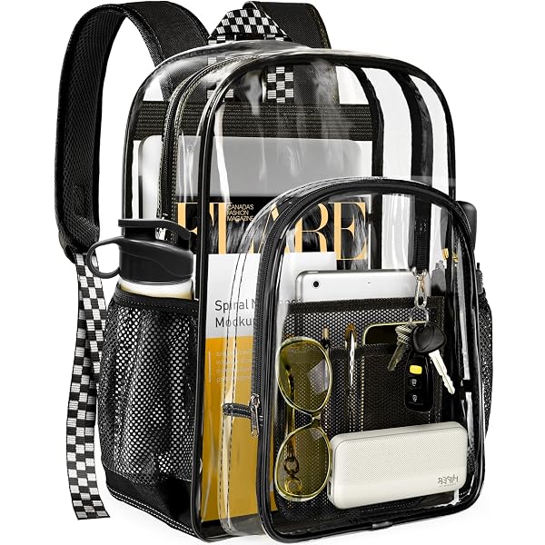 Amazon.com | Dezcrab Clear Backpack for School Girls Boys  display picture 1