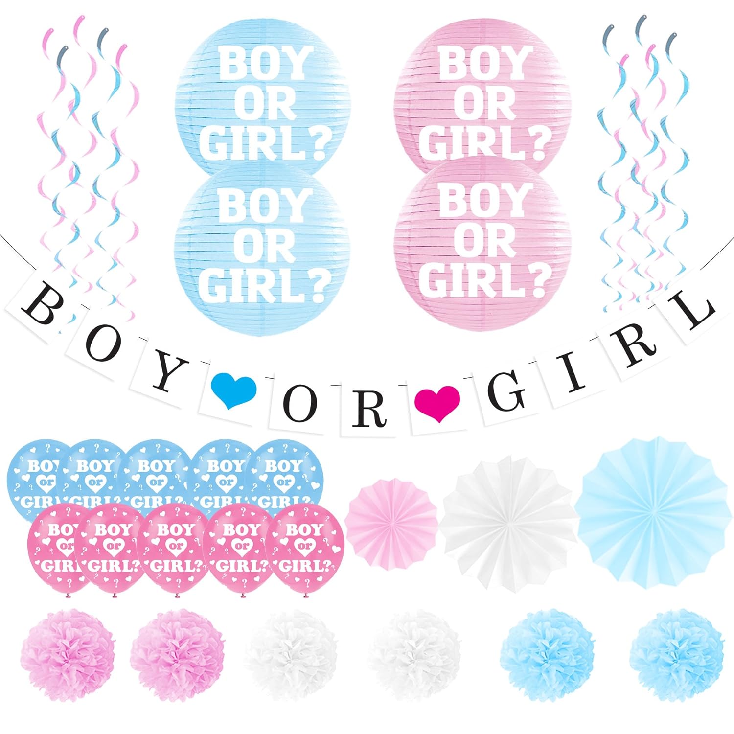 Sterling James Co Gender Reveal Party Pack Unisex Baby Shower