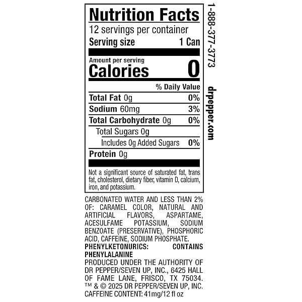 DR PEPPER ZERO SUGAR – CHERRY, 12 OZ, 12 PK