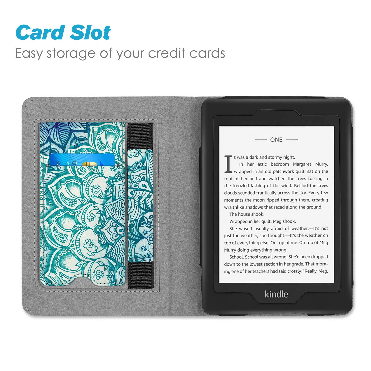 For Kindle Paperwhite 10th Gen 2018 Case Stand Cover with Card Slot