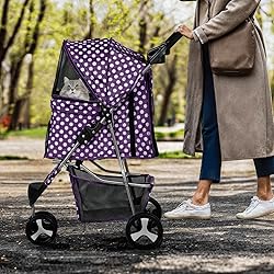 MoNiBloom 3 Wheels Pet Dog Cat Stroller for Small