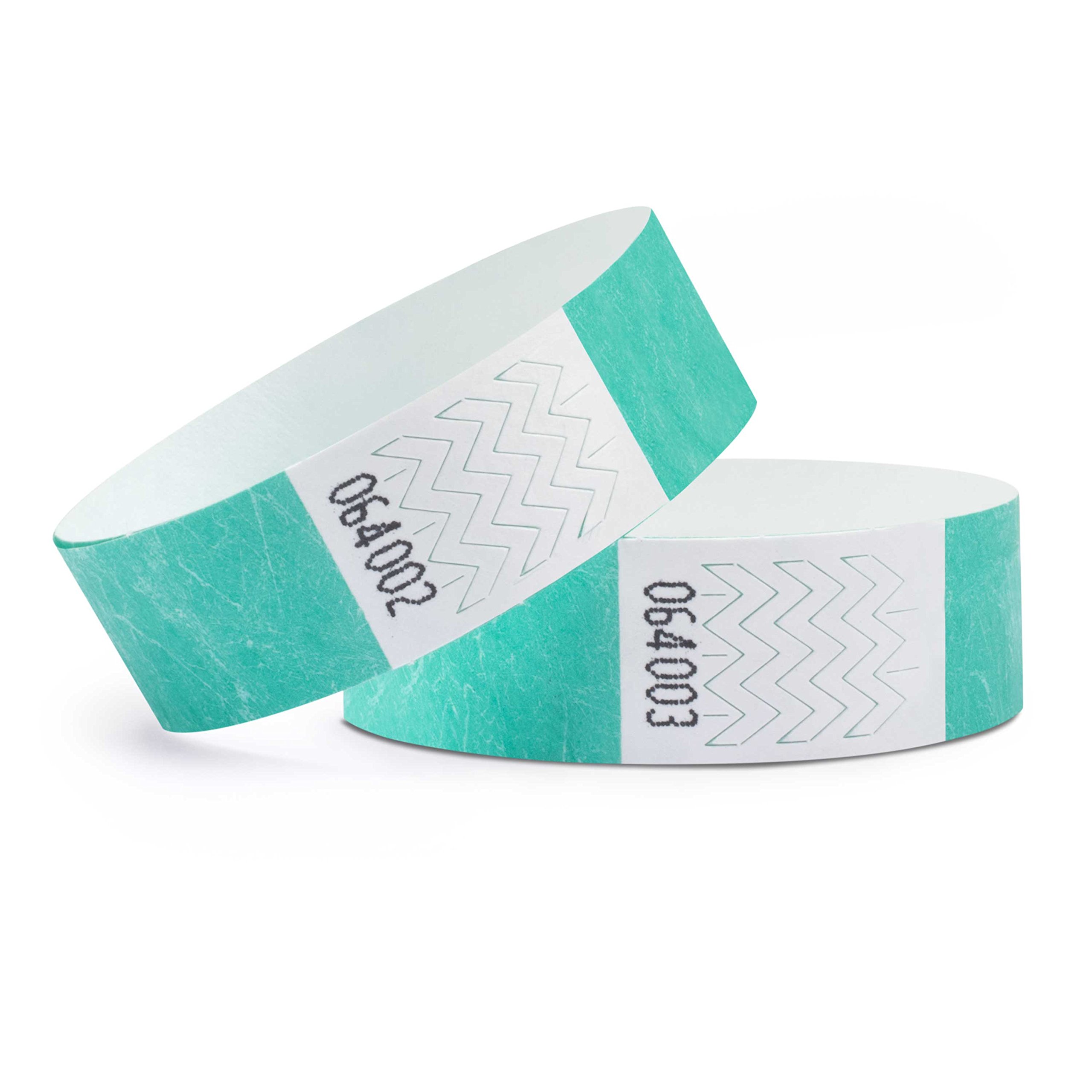 linie zwo ®, Pack of 100 Wristbands 19 x 254 mm, Turquoise