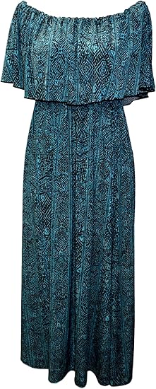 Amazon Kukui シワになりにくい 伸びる フリルワンピース Tapa柄 ワンピース チュニック 通販