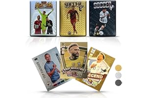 SUPERIOUS Soccer Trading Cards 2025-26 | 3 Packs - 33 Collectible Cards for Fans & Players Black, Gold & Silver Soccer Mystery Cards Packs Different Cards in Each Set - Try & Collect Them All