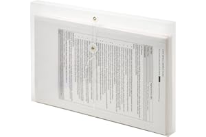 Lion String-A-Long Clear Poly Envelopes with Gusset, Legal, Side Load, 6 EA/Pack, 1-Pack (32050-CR)