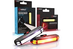 NP NIGHT PROVISION LINE-120 Front or Rear Bike Light USB Rechargeable LED Bicycle Lights Skateboard Longboard Road Mountain Bicycle Flasher Set