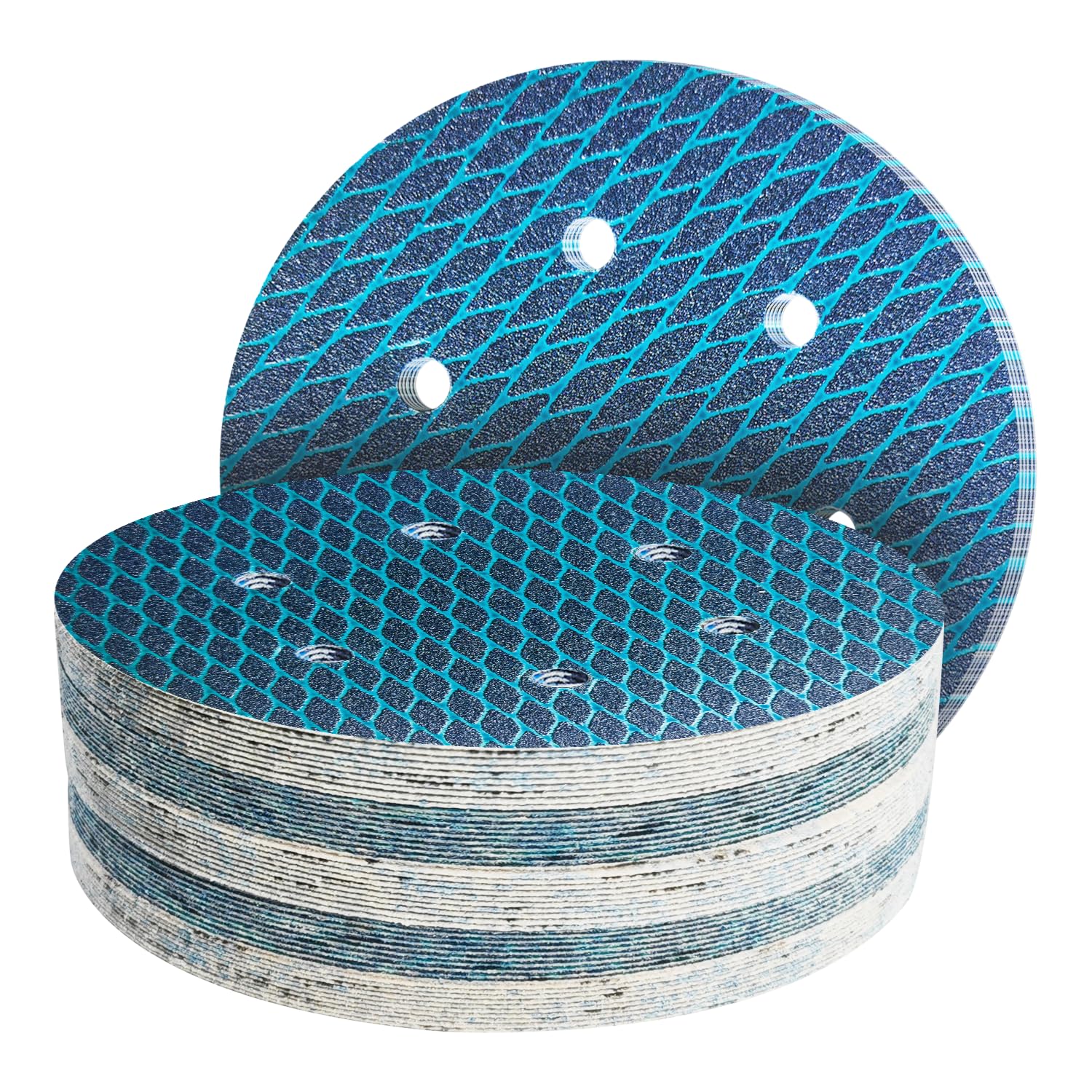 150mm Sanding Discs, 45 Pieces, 6 Holes, Grits 60 — image 1