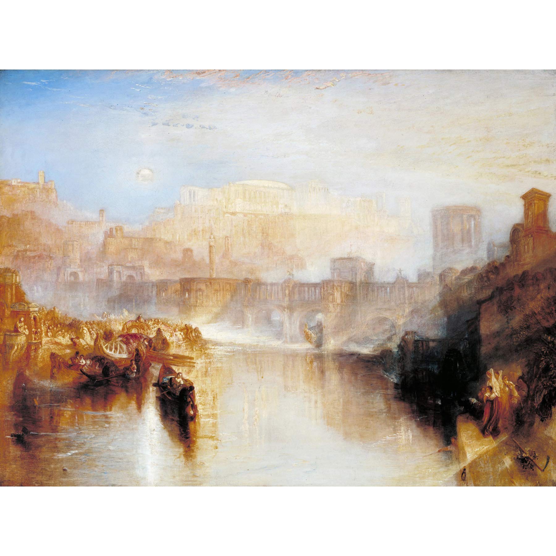 Turner Ancient Rome Agrippina Landing With Ashes Large Wall Art Print Canvas Premium Poster Mural