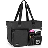 Trunab Teacher Tote Bag Work Bag with Multiple Pocket and Padded Compartment for up to 15.6”Laptop