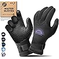 BPS Neoprene Gloves 3mm 5mm Five Finger - for Wetsuit Scuba Diving Gloves Snorkeling Kayaking Surfing Sailing Fishing Canoe Winter Any Water Sports Men Women