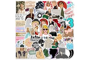 ANGIEHAIE Popular Singer Stickers 50 Pcs, Vinyl Waterproof Stickers for Water Bottles Laptop Phone Computer Guitar, Gifts for Teens, Girls, Fans