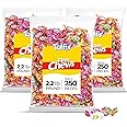 Toffix, Fruit Chews, Center-Filled Soft Fruit Chews Candy Individually Wrapped Snacks, Orange, Strawberry, Pineapple, Watermelon & Apple, Fruity Flavored Chewy Candies, 2.2 Pound Bulk Bag, Pack of 3